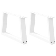Noge blagovaonskog stola V-oblika 2 kom bijele 50x(30-31,3) cm