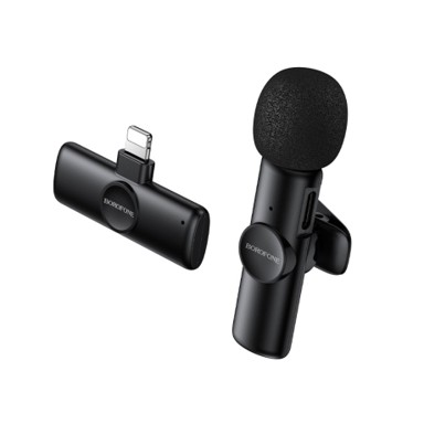 BOROFONE Mikrofon bežični lavalier BFK16 Lightning, crni