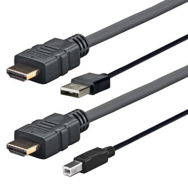 VIVOLINK HDMI kabel 3 m HDMI tip A (standardni), crni PROHDMIUSBAB3AMP
