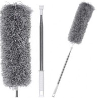 HURTNET Krpa za prašinu s teleskopskom drškom 77–280 cm, siva
