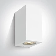 DMLAMP Zidna svjetiljka DM67142K/W, 2xGU10, max 2x6W, ABS+PC, IP65, bijela