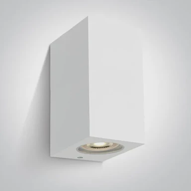 DMLAMP Zidna svjetiljka DM67142K/W, 2xGU10, max 2x6W, ABS+PC, IP65, bijela