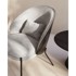 KAVE HOME Crna/siva fotelja Eamy, 78x72x82 cm