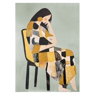 STYLER Slika s ručno oslikanim elementima 70x100 cm Penelope 