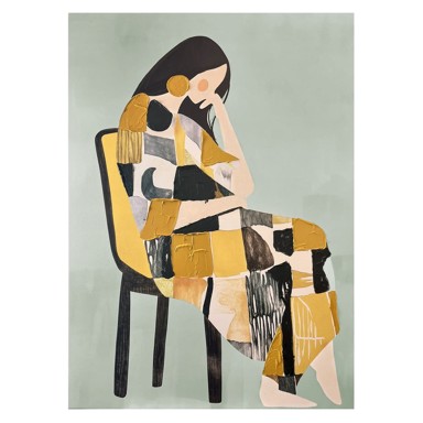 STYLER Slika s ručno oslikanim elementima 70x100 cm Penelope