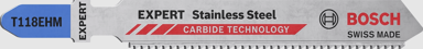 BOSCH Professional 3-dijelni set listova za ubodne pile T 118 EHM Expert Stainless Steel (2608900562)