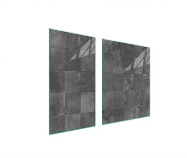 TMK Staklena zaštita za štednjak ili ploču za kuhanje 90x52, grey