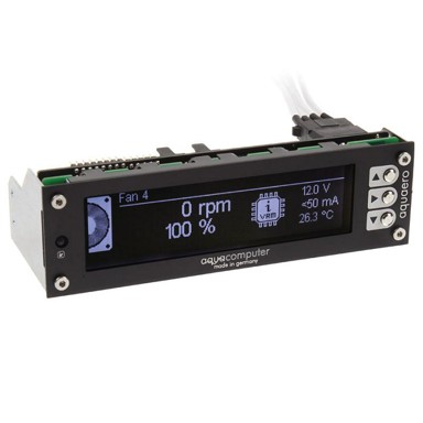 AQUA COMPUTER Kontroler ventilatora Aquaero 6 Pro, grafički LCD, crna