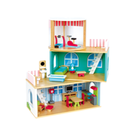 SMALL FOOT Kućica za lutke pomična s namještajem