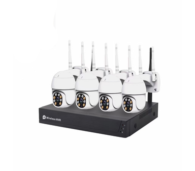 SECUTEK Bežični HD kamerijski set TK-40Q2, 4× 2 MP PTZ IP kamera + NVR