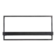 LIGHT & LIVING Mat crna polica od jelovine Maddison 