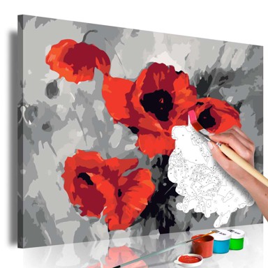 Slika za samostalno slikanje Bouquet of Poppies 60x40
