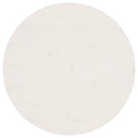 Ploča za stol Ø 60 × 2,5 cm, masivna borovina, bijela