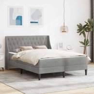 Okvir kreveta, s madracem i uzglavljem, baršun