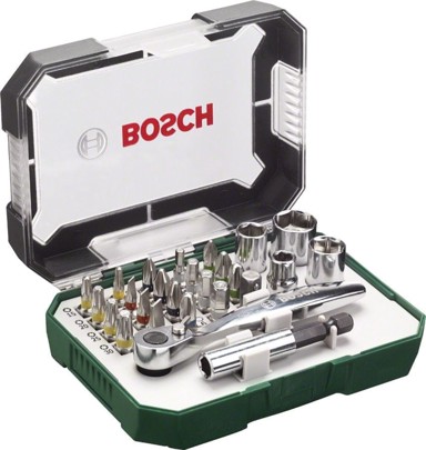 BOSCH Komplet bitova s račnom, 26-dijelni 