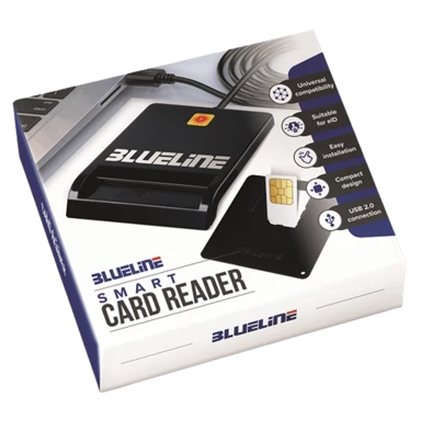 BLUELINE Čitač pametnih kartica (eID + SIM), crni