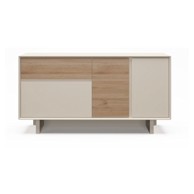 MARCKERIC Bež/u prirodnoj boji komoda u dekoru hrasta, 146x76x45 cm Carpi