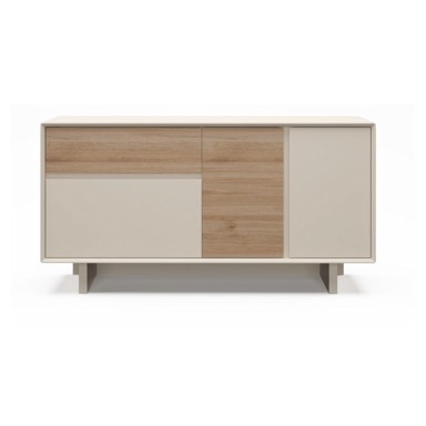 MARCKERIC Bež/u prirodnoj boji komoda u dekoru hrasta, 146x76x45 cm Carpi