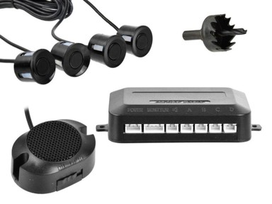 GEKO Senzori za parkiranje 12V set, crna