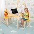 ECOTOYS Dječji set namještaja Žirafa, stol i 2 stolice