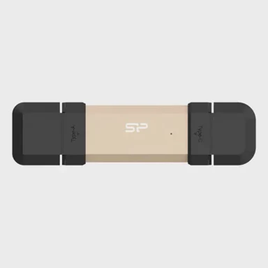 SILICON POWER USB flash drive DS72, 500 GB, USB Type-A / USB Type-C, 3.2 Gen 2, zlatni