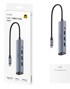 CUDY USB-C docking stanica UH605, USB 3.2 Gen 1 Type-C, siva