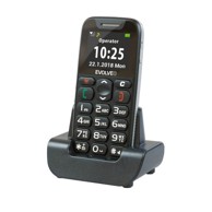 EVOLVEO Mobilni telefon EasyPhone, za starije, crni