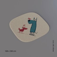 Tepih dječji Dog, 128 x 128 cm
