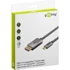 GOOBAY Kabel adapter USB-C, DisplayPort, 4K, 60Hz, 2 m, crno/srebrni