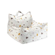WIGIWAMA Bijela vreća za bebe od bouclé tkanine/od šenila Terrazzo Chair 