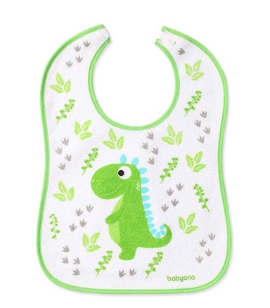 BABYONO Podbradak Samostalno jedem, dinosaur