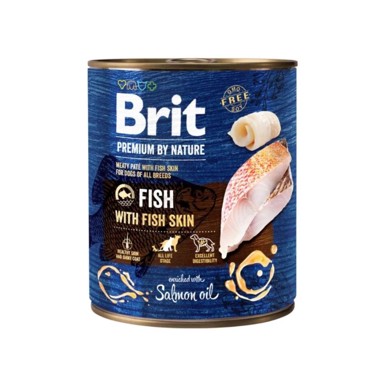 BRIT Premium by Nature riba s ribljom kožom, konzerva 800 g