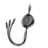 BASEUS USB kabel Golden Loop 3in1 - micro USB / Lightning / USB-C 35-120cm, crno