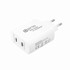 PRIO Zidni punjač, brzo punjenje, 30W PD PPS (USB C) + 20W PD (USB C), bijeli