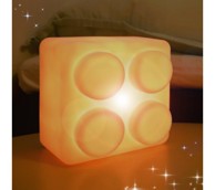 CRAZYSAFETY Led noćno svijetlo za djecu cigla, bijela