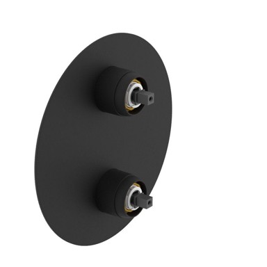 SAPHO Ugradbena tuš miješalica ULTRAMIX, 3 izlaza, rotacijski preklopnik, mat crna