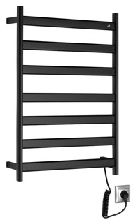 SAPHO Električni sušač ručnika ELIAS, 490 x 730 mm, 105 W, crni mat