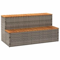 Hidromasažna kada 100x50x50,5 cm, poliratan i puni bagrem