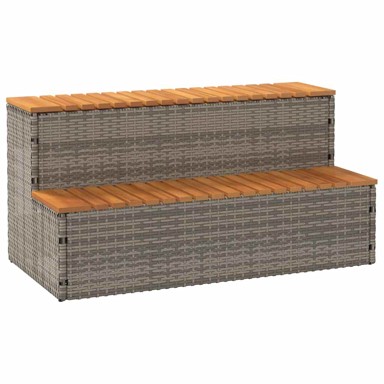 Hidromasažna kada 100x50x50,5 cm, poliratan i puni bagrem