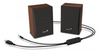 GENIUS Zvučnici za računalo SP-HF380, drveni, 3W, USB, 3.5mm, BT