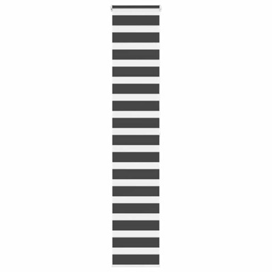 Zebra zavjesa 50x200 cm, širina tkanine 45,9 cm, poliester, crna