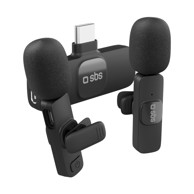 Lavalier mikrofoni SBS, s USB-C prijemnikom, 2 komada, crni