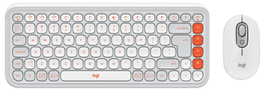 LOGITECH Tipkovnica i miš Pop Icon Combo, bluetooth, bijela