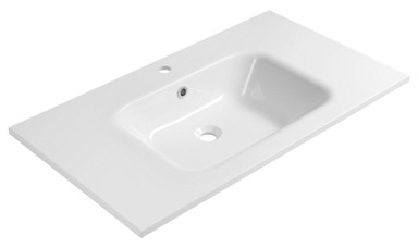 SAPHO ARECA Umivaonik, 91x51,5 cm, lijevani mramor, bijela