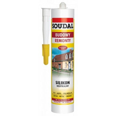 SOUDAL Neutralni silikon 280 ml, bijelo