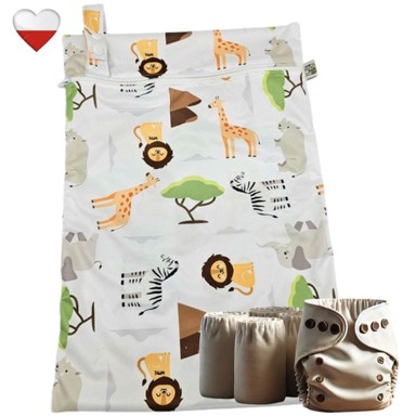 PUL torba za pelene, motiv safari