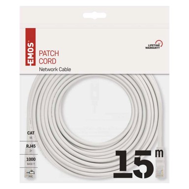 EMOS Kabel UTP, CAT5e, 15m, S9127