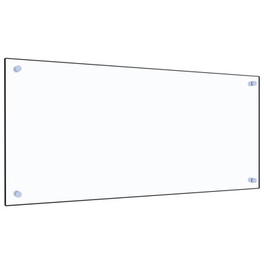 Kuhinjska zaštita od prskanja, kaljeno staklo, prozirna