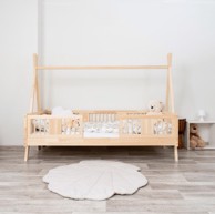 Dječji krevet Luna Tipi, 200 x 90 cm, bez ladice, svijetlo drvo