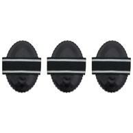 Čelične četke za timarenje, 3 kom, crne